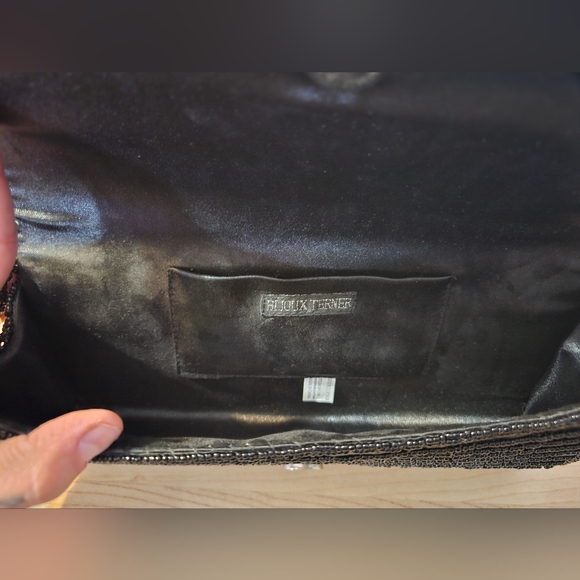 Black Clutch with Black Stones - Picture 3 of 3